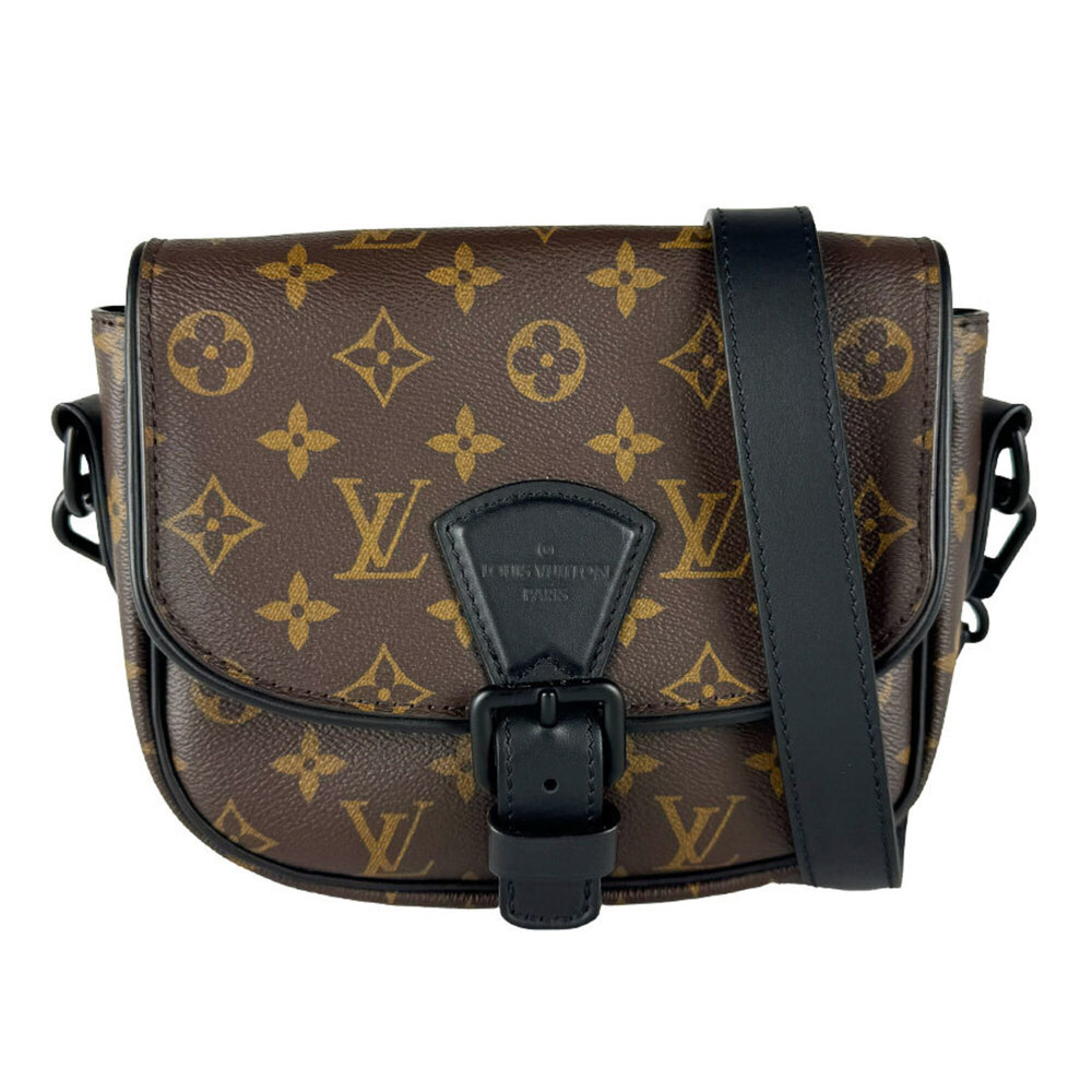 Louis Vuitton LOUIS VUITTON Shoulder Bag Monogram Macassar Montsouris Messeng...